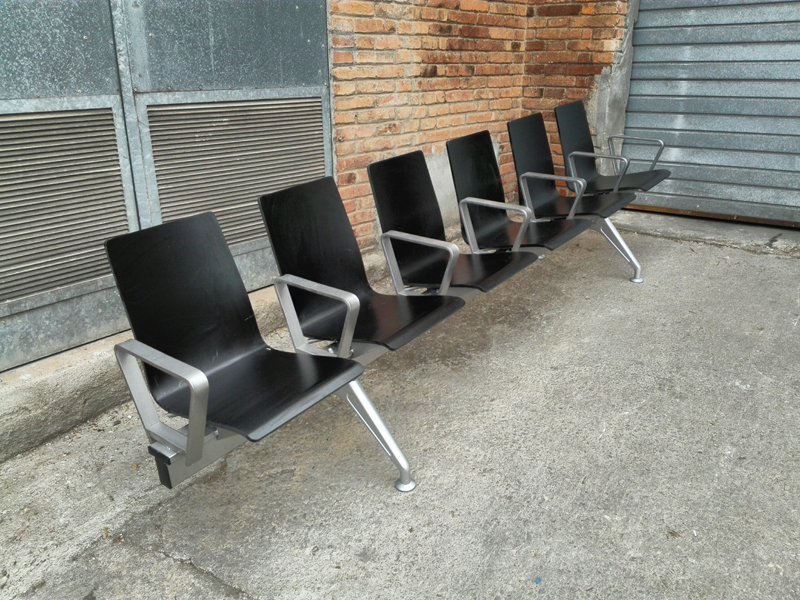 banco bancada replica aeropuerto zona transito pasajeros metal mad 44-78x302x50 1u